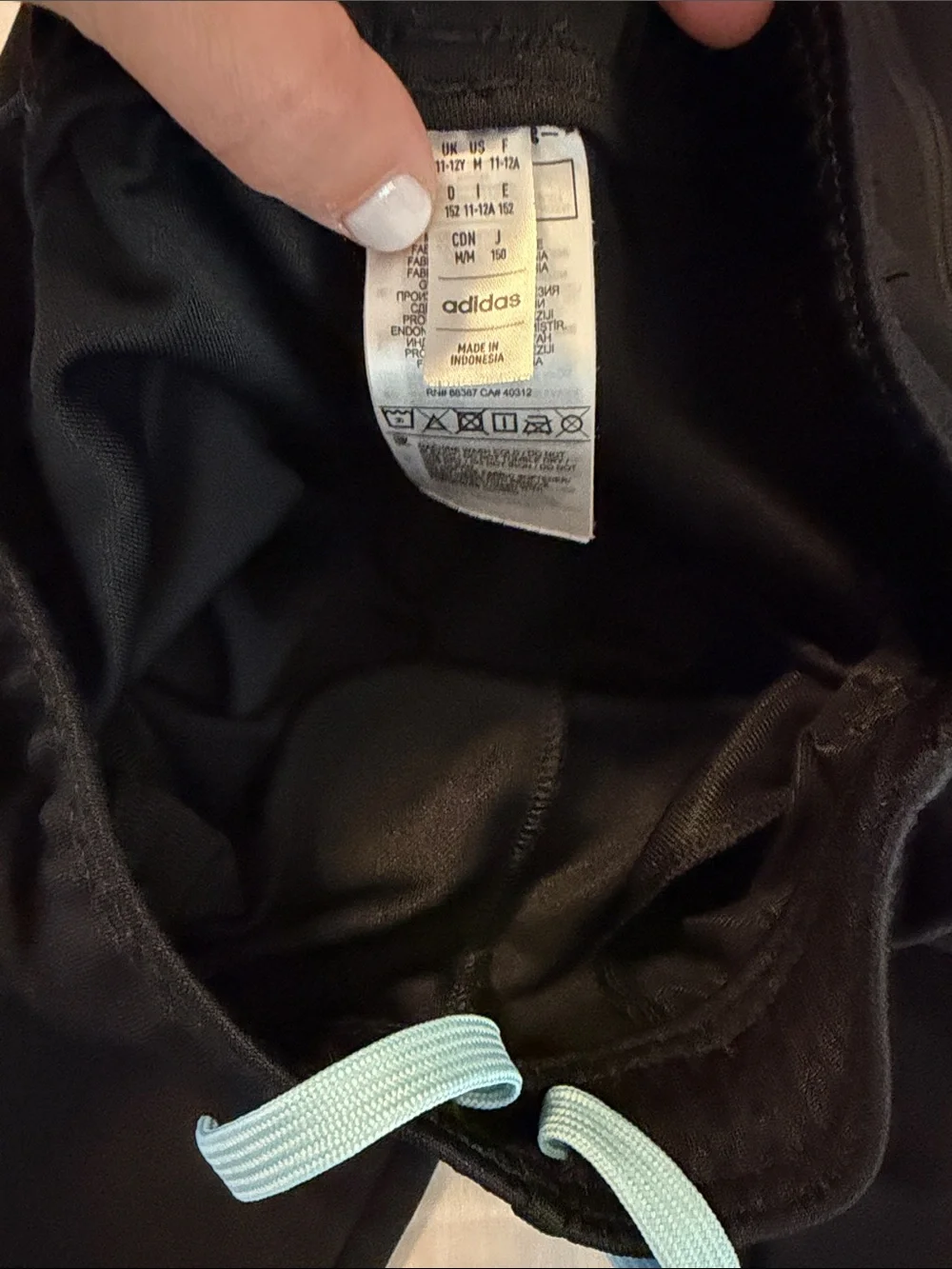 adidas Black Kids Messi Track Jacket & Joggers with Light Blue Accents